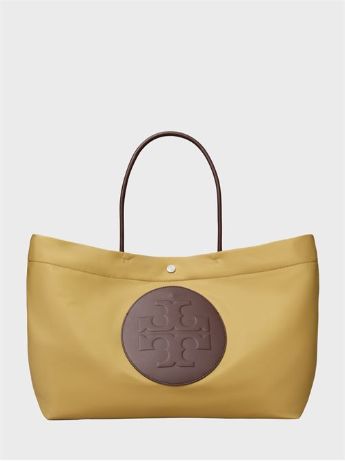 Shopping bag grande Ella Twist in nylon riciclato reversibile TORY BURCH | 181463250